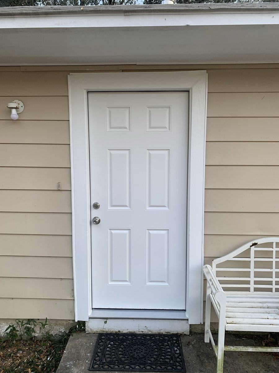 New entry door installed by KM